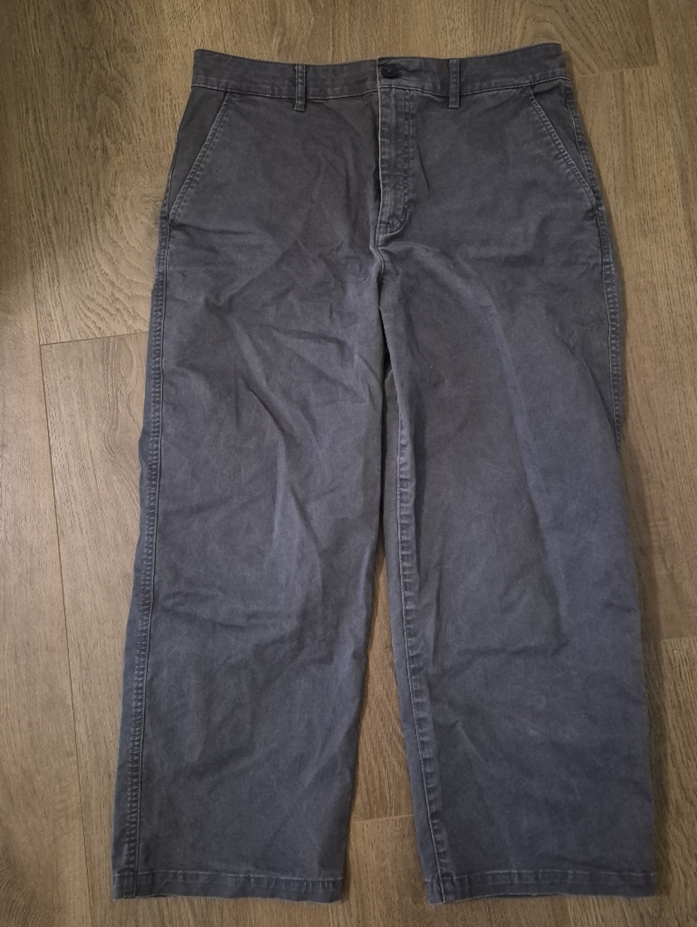 Eddie Bauer Charcoal Gray Casual Cropped  Pants
